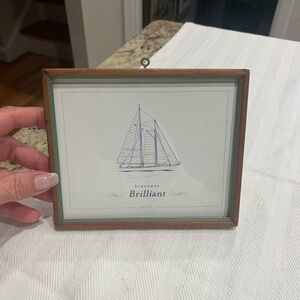 Nautical Art with Wooden Frame